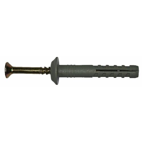 GYORS RÖGZÍTŐDUGÓ 6x80mm karimával, gyorsrögzítő tipli tömör anyagokhoz - Tipli