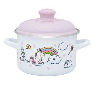 2l hrniec s pokrievkou Unicorn Metalac smalt/16cm/2l 146868360 - Nádoby na varenie a pečenie