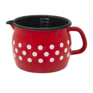 Hrniec s výlevkou 1,3 l Tufne Metalac smalt/12 cm/1,3 l 146868371 - Nádoby na varenie a pečenie