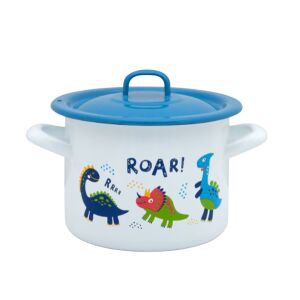 Hrniec 1,5l s pokrievkou Dino Metalac smalt/14cm/1,5l 146868392 - Nádoby na varenie a pečenie