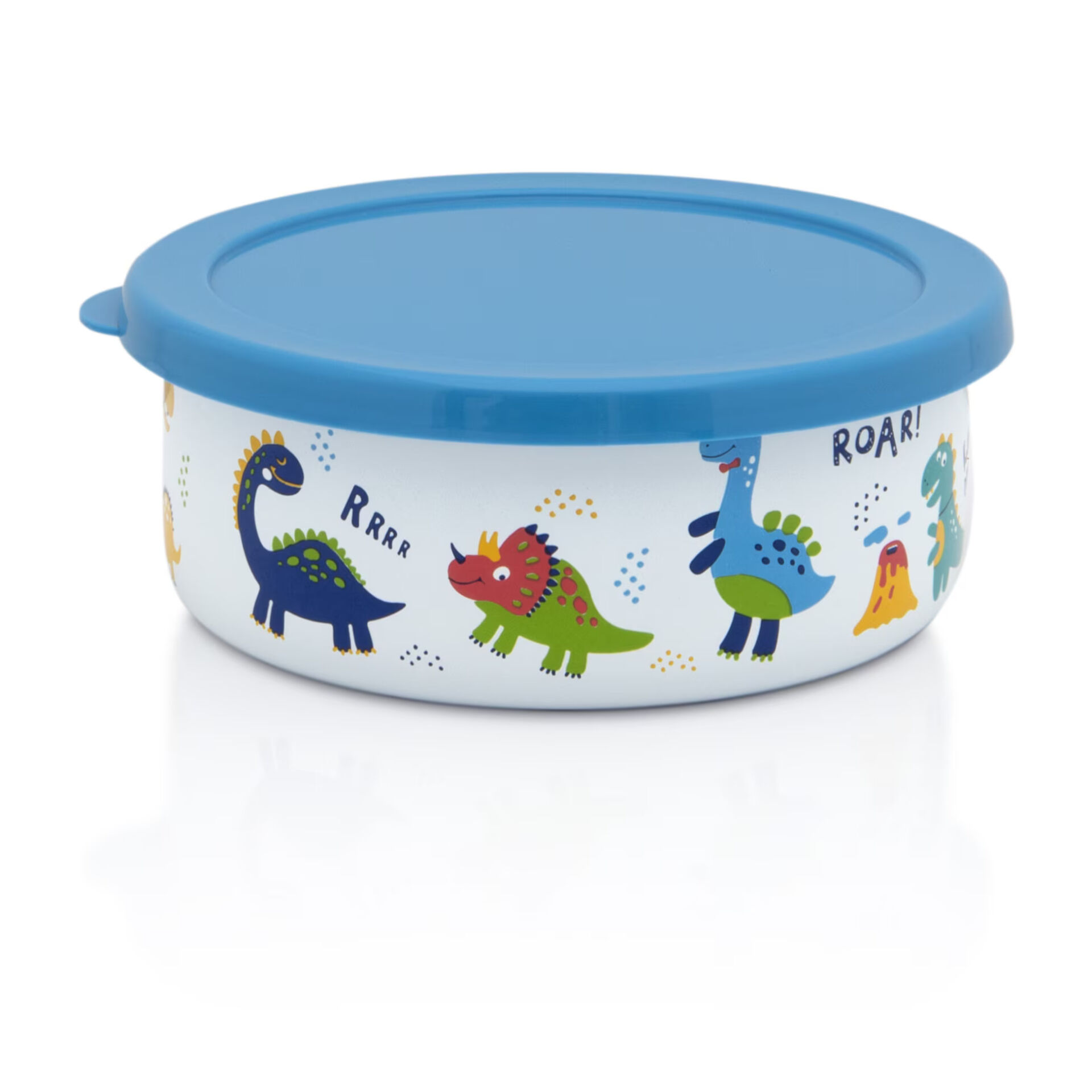 Многофункционален съд Metalac 0.75л с капак Dino, 14 см, Емайлиран