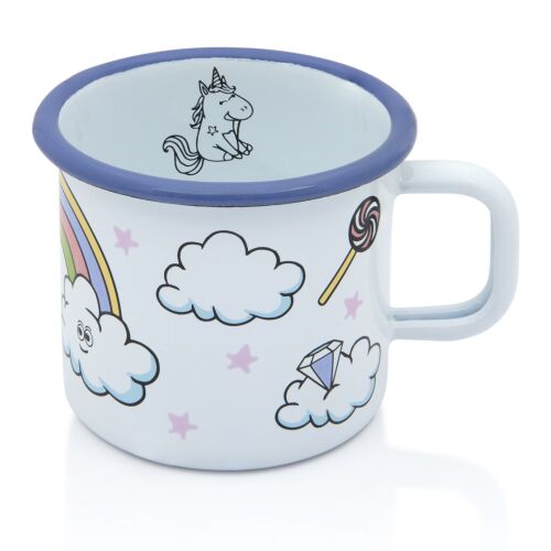 Bögre 0,37l Unicorn zománcozott Metalac, 8 cm