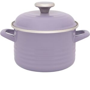 Standard-Metallschaumtopf mit Deckel, 16 cm, 2 l, pastelllila 146868429 - Koch- & Backgeschirr