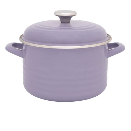Oala cu capac Standard Metalacemail, 20cm, 4l, lila pastel 146868436