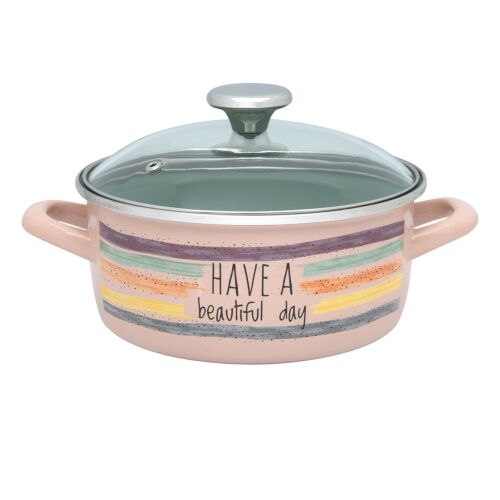 4l Topf mit Glasdeckel Divan Dan Metalac Emaille/20cm/4l 146868444