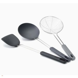 Joseph Joseph 10576 Rozsdamentes acél és szilikon Konyhai eszköz készlet 3 darabos - Fekete/ Inox 146869765 - Konyhai eszköz