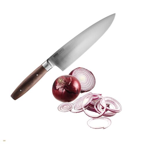 Gefu ENNO Acél Séfkés diófa markolattal 20 cm - Barna 146869997