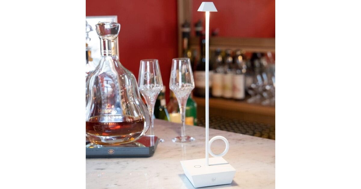 Broggi Lampada Bugia grey rechargeable