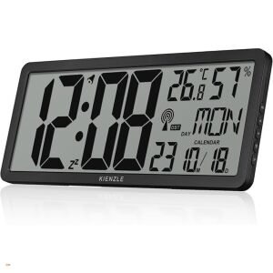 Kienzle 14981 Digitális Ébresztő Asztali/Fali Óra - Fekete 146870436 - Ébresztőóra
