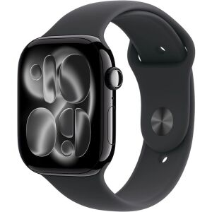 Apple Watch S11 Cellular GPS 42mm Okosóra M/L Fekete sportszíjjal - Fekete 146870560 - Apple