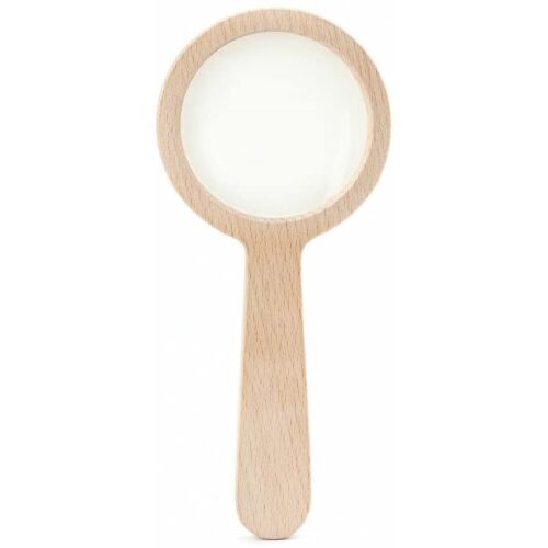 Kikkerland MG58 Kézi 3x Nagyítóüveg bükkfa keretben