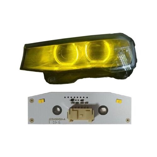 Gelbe CSL-Style-Angel-Eyes-Tagfahrlichter für BMW X3 F25, X4 F26, 2er F45 - 1308310415, 26700131114 146871576