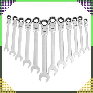 8-19mm-es racsnis villáskulcs készlet, 12 db-os készlet