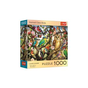 Trefl 1000 db-os puzzle - Színes üvegmadarak (99306) 146872712 - Puzzle