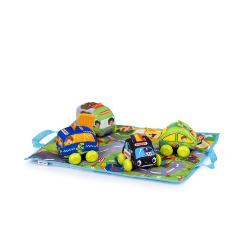 Chipolino hordozható játszószőnyeg 4 autóval 146873144