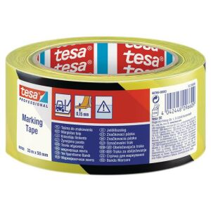 Jelölőszalag, 50 mm x 33 m, TESA "Professional" fekete/sárga 146874638 - Jelölés & Figyelmeztetés