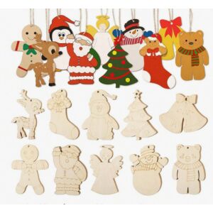 DIY "Csináld magad" színezhető karácsonyfadísz, vegyes 146874827 - Karácsonyfadísz