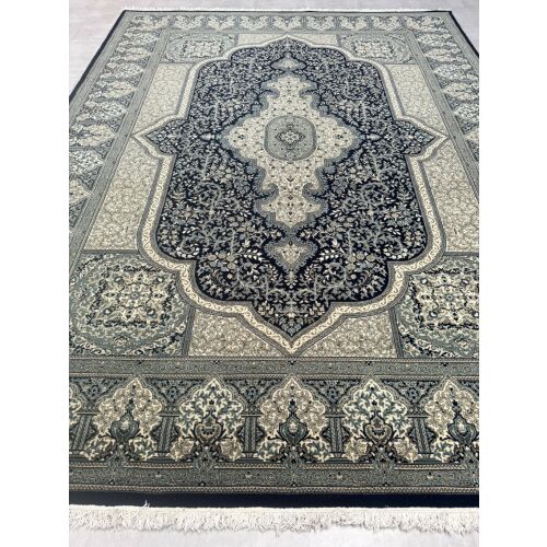 Vintage Perzsa szőnyeg (16) Kerman Kék-Bézs 300x400cm 146875234