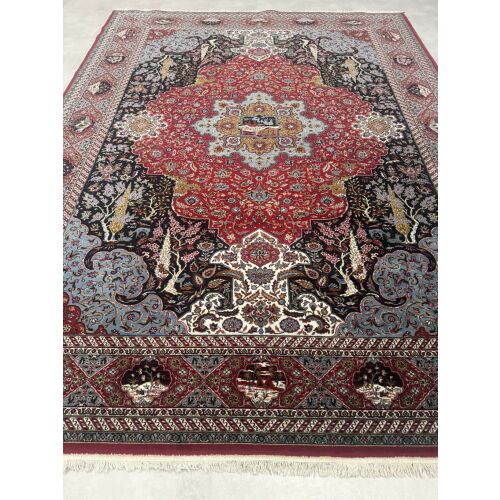 Vintage Perzsa szőnyeg (24) Tabriz Bordó-Kék 300x400cm