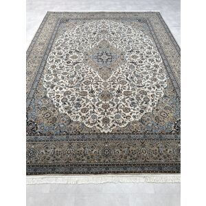 Vintage Perzsa szőnyeg (28) Nain Krém-Kék 300x400cm 146875270 - Lakástextil