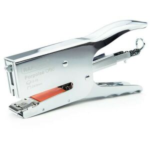 Tűzőgép, kézi, 24/8, 45 lap, fém, RAPESCO "Porpoise ONE", króm 146875404 - Tűzőgép, tűzőkapocs