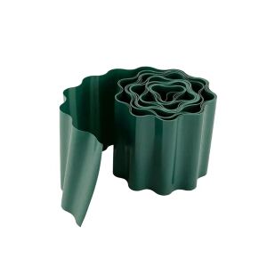 Zöld műanyag kerti szegély, 10×600 cm, rugalmas gyepelválasztó 146876845 - Ágyásszegély