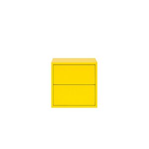 Boxie 2 fiókos fali szekrény 40x40x37 cm sárga 146878763 - Faliszekrény