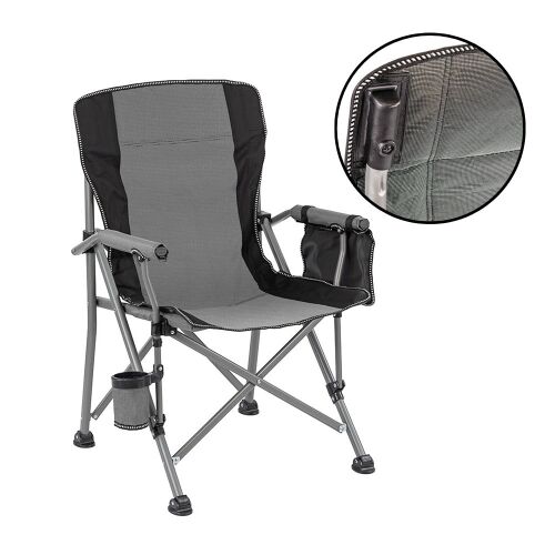 Leziter Comfort Plus karfás horgász szék pohártartóval szürke 146881261