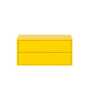 Boxie 2 fiókos fali szekrény 40x80x37 cm sárga 146881533 - Faliszekrény