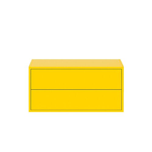 Boxie 2 fiókos fali szekrény 40x80x37 cm sárga 146881533