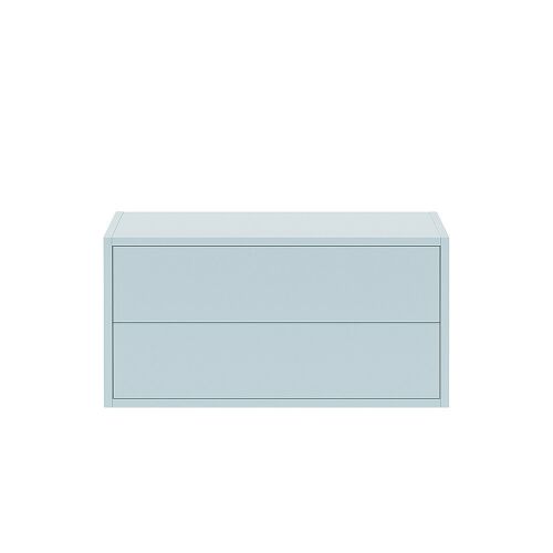 Boxie 2 fiókos fali szekrény 40x80x37 cm kék 146881550