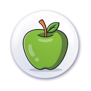 Ovis jel szekrényre Zöld alma mintával 146882306 - Ovis jel