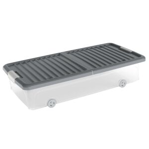 KIS W Box Underbed L átlátszó tárolódoboz, szürke fedéllel 146883645 - Tárolás & Rendszerezés