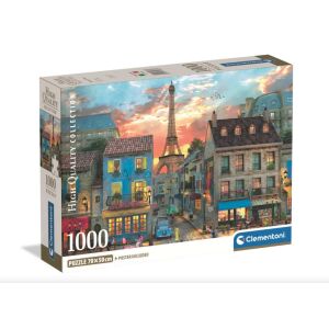 Clementoni - Párizs utcái - 1000 db-os High Quality Collection Compact puzzle 146883686 - Clementoni