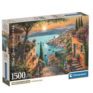 Clementoni - A kikötő felé - 1500 db-os Compact puzzle 146883692 - Clementoni