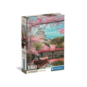 Clementoni - Himeji kastély tavasszal - 1000 db-os High Quality Collection Compact puzzle 146883705 - Clementoni