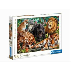 Clementoni - Vadmacskák - 500 db-os puzzle 146883713 - Clementoni