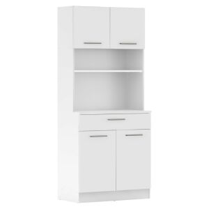 Négyajtós szekrény, fehér, DOMIS NEW 146883754 - Tálalószekrény