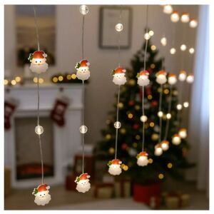 LED reťazové svetlá v tvare Santa Clausa, 8 programov, 5 m, teplá biela 146886483 - Sezónna výzdoba