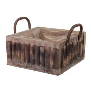 Kaspó füllel négyszög ültethető fa 29x29cm 146889717 - Kert