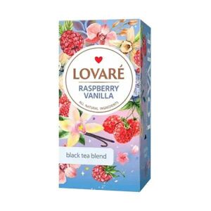 LOVARÉ Raspberry Vanilla 48g, ízesített filteres fekete tea, 24 filter 146890617 - Fekete tea