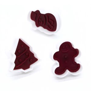 Kar. marcipán/fondant kiszúró műa.  3db 146890789 - Sütemény kiszúró