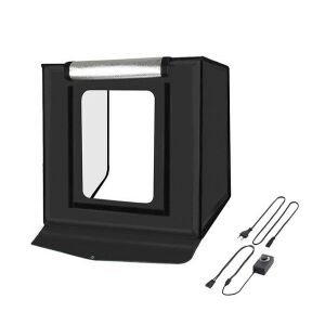 Puluz PU5040EU LED fénysátor, 40cm, 2400 lumen, fekete 146890792 - Stúdiófény és Reflektor