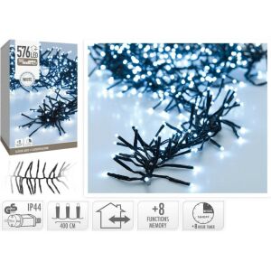 Karácsonyi Fa Lámpák Lámpalánc 576 Led Időzítő Hűvös Fehér