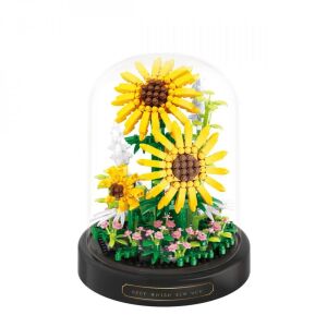 Balody Mini Blocks – Virágzó napraforgó Üvegbúrában (545db-os készlet) 146894752 - Műanyag építőjáték