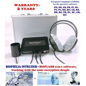 Biophilia Intruder NLS Bioresonanz-Scanner, Diagnose und Therapie, sehr schnelle Scangeschwindigkeit + Bioplasm 2-in-1 Software 146896323 - Test-Analysegerät