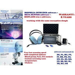 Biophilia Intruder NLS Bioresonanz-Scanner, Diagnose und Therapie, sehr schnelle Scangeschwindigkeit + Meta Hunter Software + Bioplasm 2-in-1 Software 146896350 - Test-Analysegerät