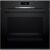 BOSCH HBA372EB4 Önállóan beépíthető sütő, Serie4, fekete, 71 l, 7 funkció, 3D hőlégbefúvás, A+, pirolitikus öntisztítás, AutoPilot10, AirFry sütési mód (AirFry tepsi tartozék), teleszkópos sütősín 146898191