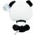 Nagyfejű plüss panda, 21 cm 146900380