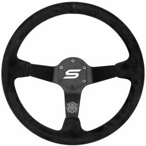 SLIDE 350mm kormány, 90mm eltolás, Bőr Black